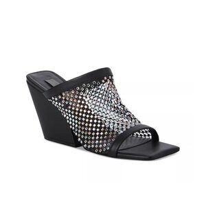 Stella McCartney Jeweled Stretch Mesh Slide Sandals size 38